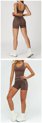 Ensemble de yoga 2 pièces pour femme, tenue de sport, vêtements de gym, ensemble soutien-gorge de sport et pantalon de course, vêtements de yoga et de sport pour femme