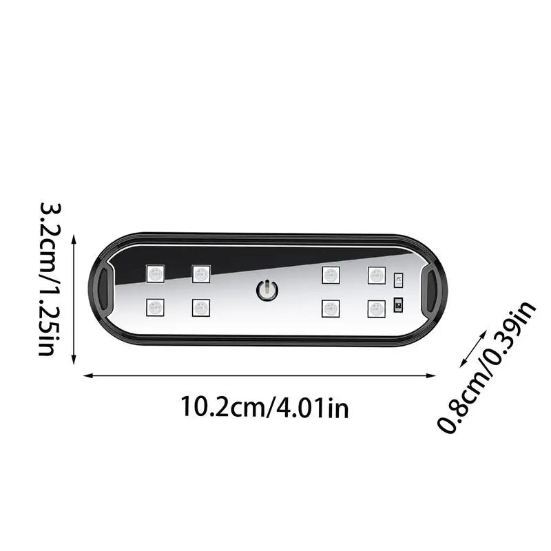 Éclairage ambiant voiture USB Rechargeable porte de voiture lumière bienvenue courtoisie lumière voiture atmosphère avertissement lampes coloré clignotant lumière