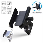 Support de téléphone universel en alliage d'aluminium pour guidon de moto, rétroviseur de vélo, support de téléphone portable pour moto