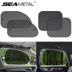 SEAMETAL pare-soleil de voiture rideau de fenêtre latérale avant fenêtre arrière pare-soleil été UV blocage ventouse rideaux de Protection solaire de voiture