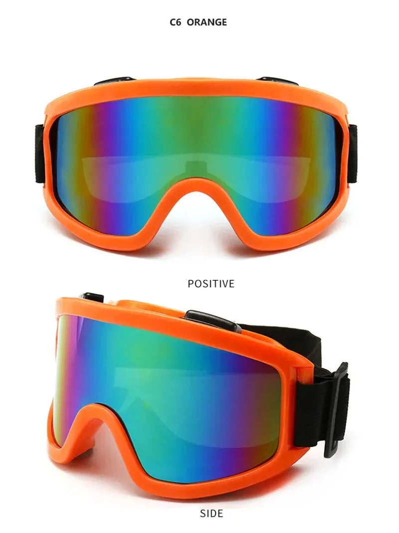 Lunettes de protection pour casque de moto, lunettes de sport de plein air, coupe-vent et anti-poussière, lunettes de ski, lunettes de motocross, anti-émeute, 506
