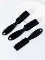 1/2/3 pièces brosse de coiffure professionnelle rasage brosse à barbe coupe de cheveux rétro huile tête style sculpture brosse de nettoyage