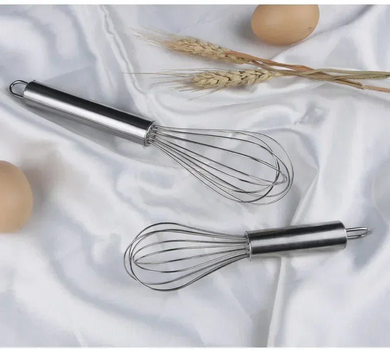 Fouet à œufs en acier inoxydable, 6/8/10/12 pouces, mélangeur à main en fil de ballon pour la cuisson, crème de cuisson, beurre, pâte à lait, gadgets de cuisine