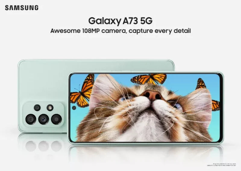 Samsung – téléphone portable Original Galaxy A73 A736B Dual Sim, 6.7 pouces, AMOLED, 128 go, 26 go de ROM, Snapdragon Octa Core, NFC, débloqué, 5G