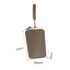 Portefeuille rectangulaire en Silicone, sac de rangement peu encombrant, sacs à main de transport multifonctions, sacs mobiles pour pièces de monnaie pour hommes et femmes