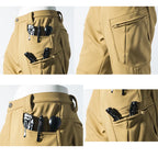 Pantalon cargo imperméable pour homme, doublé en polaire Sharkskin, idéal pour l'escalade, le ski, la randonnée, la pêche, avec de grandes poches
