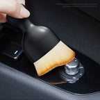 Brosse douce de nettoyage de ventilation de voiture, avec boîtier, outil de nettoyage intérieur de voiture, brosse artificielle de voiture, dépoussiérage de fentes de voiture, détails de voiture