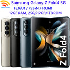 Samsung Galaxy Z Fold 4 Fold4 5G F936U1 F936N F936B 7.6 "RAM pliable 12GB ROM 256/512GB NFC Snapdragon 99% nouveau téléphone portable