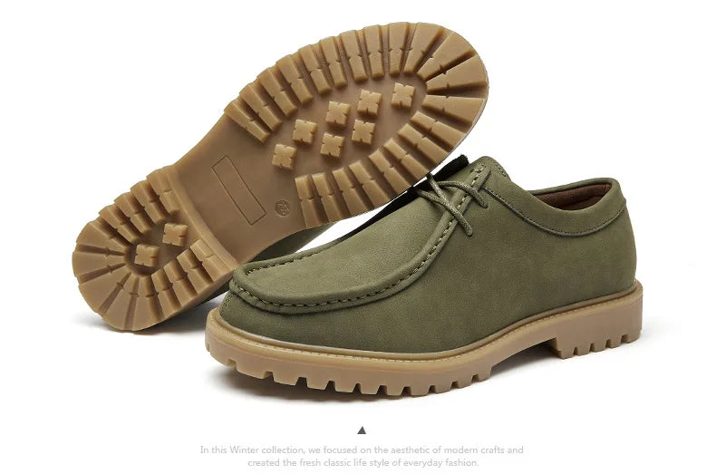 Chaussures de marche en cuir de vache pour hommes, mocassins décontractés à semelle Durable, à la mode, nouvelle collection printemps-automne 2026