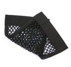 Filet de rangement pour coffre arrière de voiture, filet en maille pour siège, corde élastique, autocollant magique, sac de rangement universel, organisateur de poche pour voiture