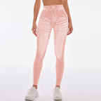 Femmes dos en V Jean Leggings pantalons de Yoga de gymnastique décontracté élastique exercice d'entraînement Fitness course collants de Fitness