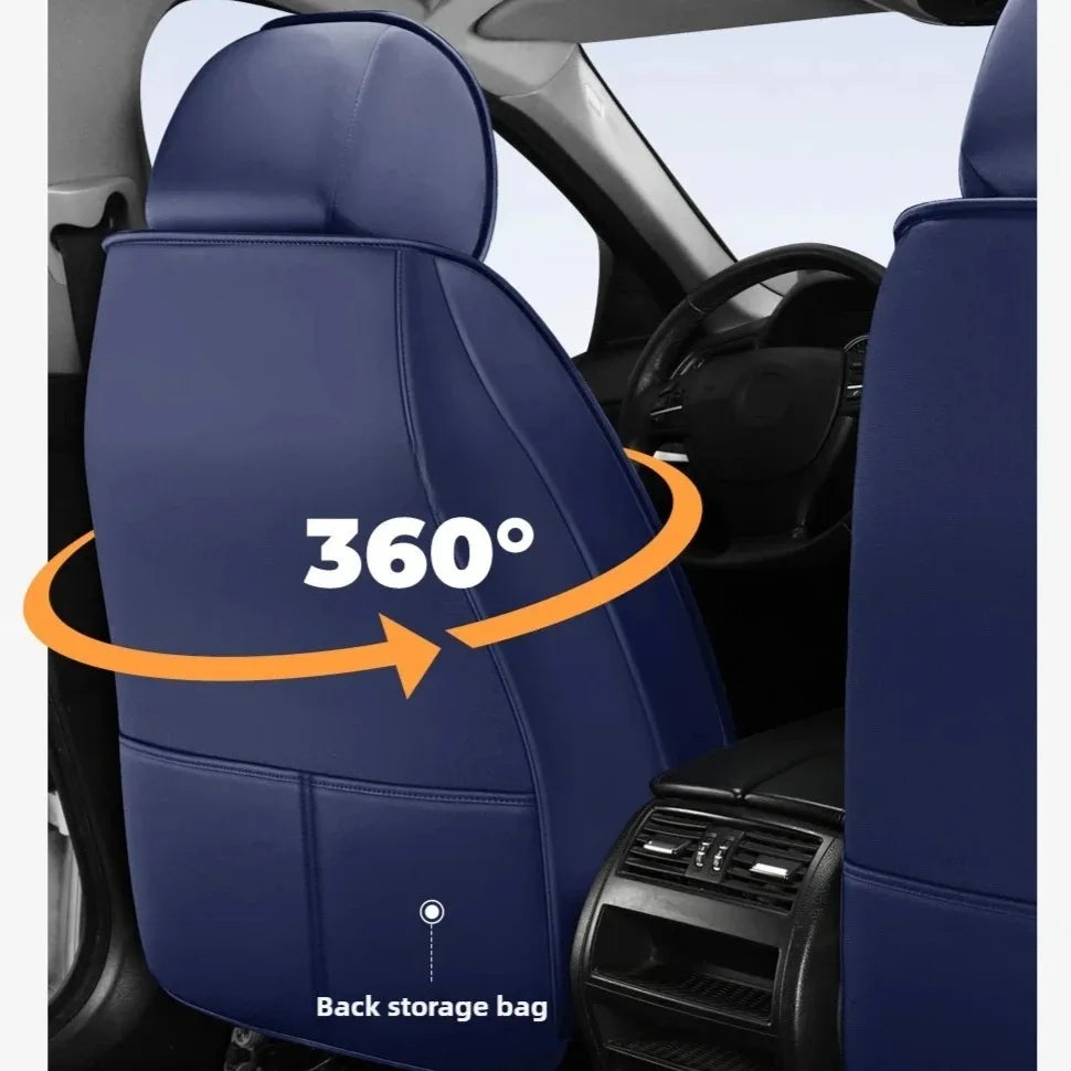 Coussin de siège auto ergonomique – Cuir Nappa et soie glacée, éponge haute résilience, confort toutes saisons pour la plupart des véhicules