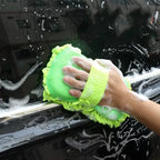 Éponge de lavage de voiture en microfibre, nettoyage de soins de voiture, brosses de détail, serviette de lavage, gants automobiles, accessoires de style