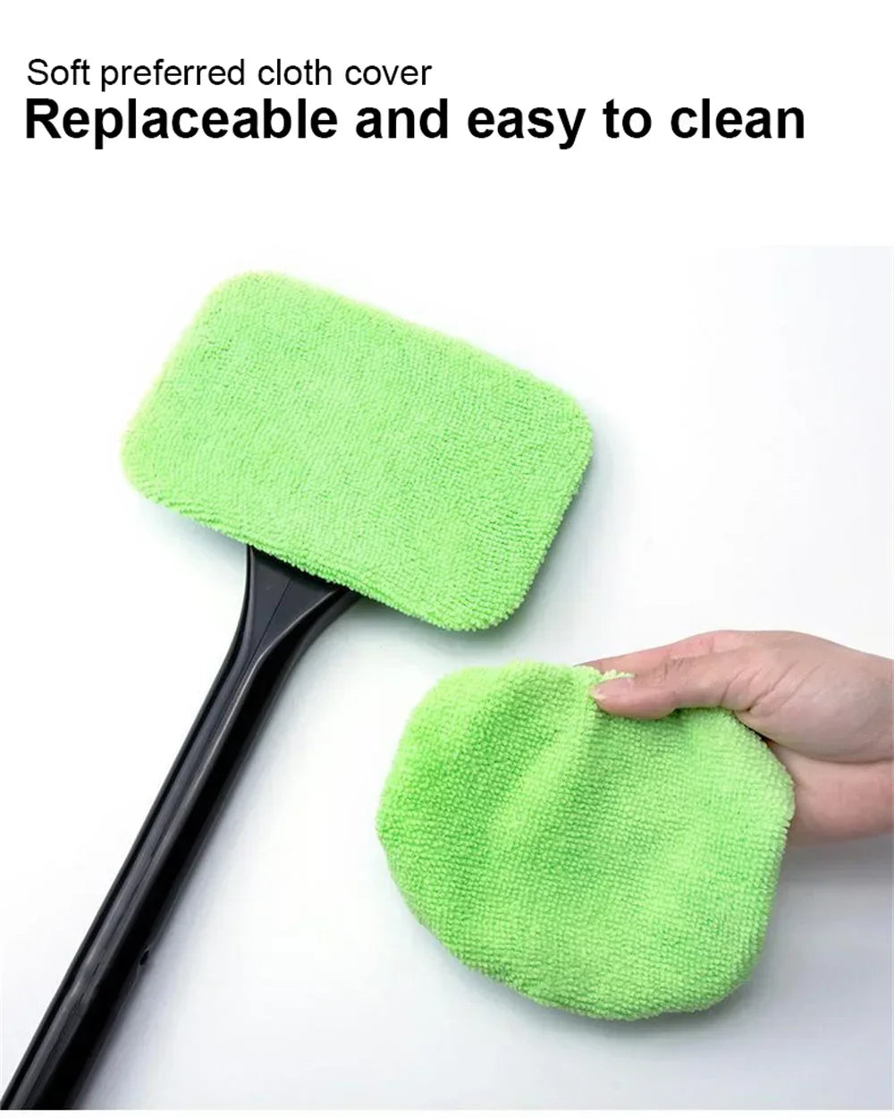 Brosse de nettoyage de pare-brise avant de voiture, dissolvant de poussière de voiture pour enlever le brouillard, grattage de vitres, outils de nettoyage de voiture