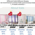 Rideaux de fenêtre en tulle rose Tyys Perconsidering, 1 côté, décoration romantique pour la maison, salon, seulement le criblage de fenêtre