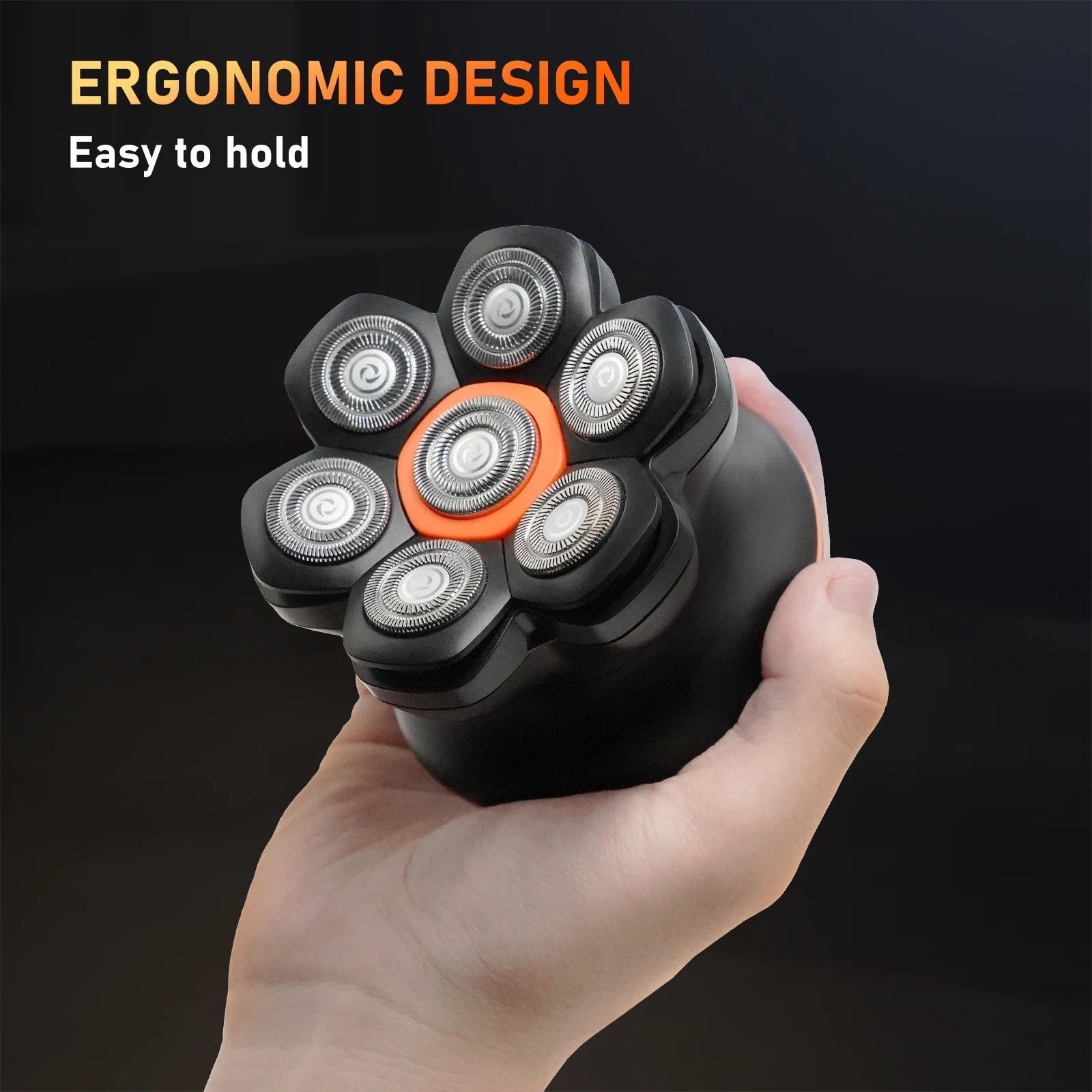 MAXGROOM 7D tête rasoirs pour hommes chauve humide/sec rasoir électrique tondeuse à cheveux USB LED Rechargeable affichage tondeuse à barbe étanche
