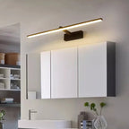 Led miroir lumières appliques salle de bain étanche blanc noir LED lampe plate moderne intérieur applique salle de bain éclairage maquillage
