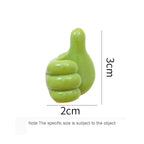 Crochet de décoration murale auto-adhésif en Silicone, 2 pièces, crochet créatif pour clé à pouce, Clip de câble de données pour maison/bureau, organisateur de bureau en fil