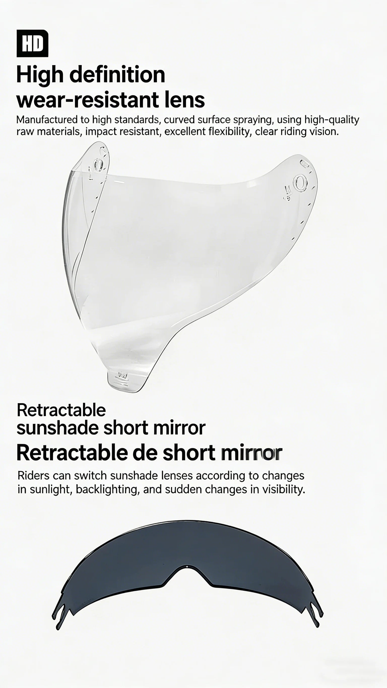 Casque de moto modulaire intégral pour adulte certifié DOT 3C, double visière pare-soleil, anti-UV, à dégagement rapide, Casco Capacete