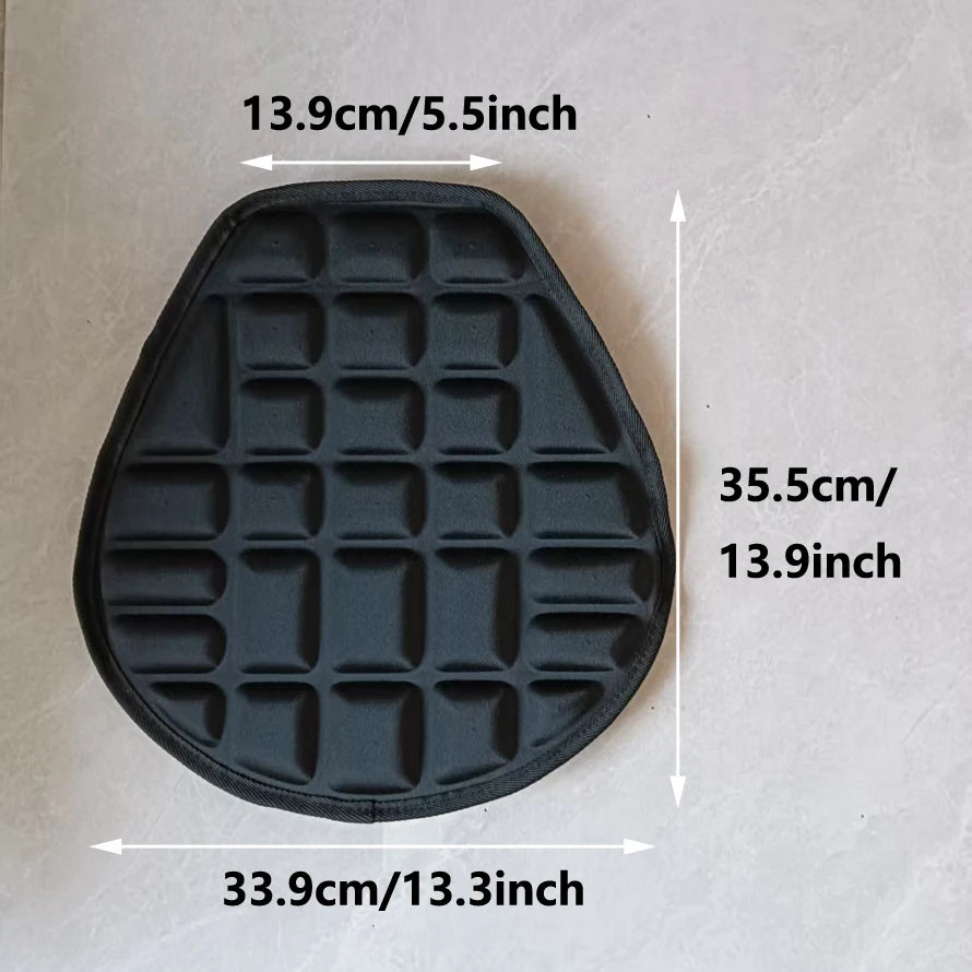 Coussin de siège de moto absorbant les chocs, deux options de conception, housse de siège de moto confortable pour une assise prolongée