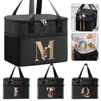 Sac thermique sacs à déjeuner portables sac isotherme alimentaire sacs à Bento impression or lettre série voyage pique-nique stockage sacs de glace
