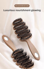 Brosse à cheveux en poils de sanglier, peigne antistatique, peigne de Massage de coiffure, brosse à cheveux bouclée, outils de coiffure pour Salon de coiffure, outils de maquillage