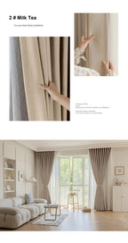Rideau occultant coupe-vent pour fenêtre de salon, épais et chaud, insonorisé, pour l'hiver et le froid, pour chambre à coucher