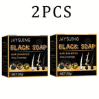 Shampoing pour cheveux, savon noir Polygonum Multiflorum, savon réparateur pour cheveux blancs, ensemble de soins capillaires, nourrissant, Anti-pelliculaire, teinture pour cheveux