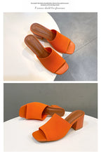 Sandales de Luxe Décontractées et Souples à Talons Hauts pour Femme, Mules Noires, Pantoufles d'Été, Chaussures d'Extérieur, Parka Ouverte, Taille 42