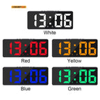 Numéro créatif horloge couleur veilleuse température calendrier réveil LED grand nombre horloge électronique rétro-éclairage décor à la maison