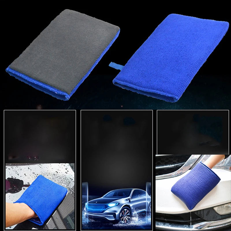 Serviette de nettoyage de voiture, tissu d'argile magique, détails automobiles, serviette bleue, outil de lavage, accessoires, retrait de la saleté quotidienne pour les détails de voiture