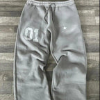 Pantalon de survêtement gris délavé été 2026, imprimé 3D, taille élastique, coupe ample, décontracté pour homme, séchage rapide, streetwear enfant