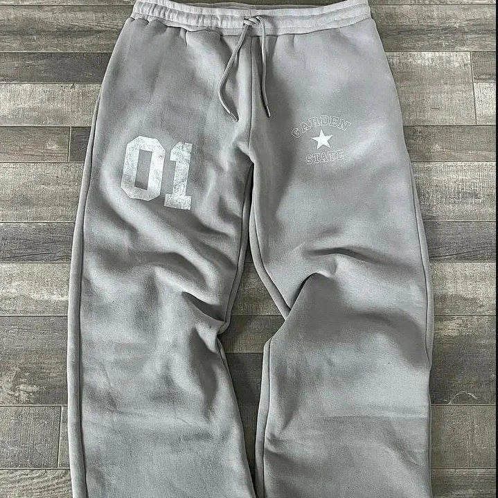 Pantalon de survêtement gris délavé été 2026, imprimé 3D, taille élastique, coupe ample, décontracté pour homme, séchage rapide, streetwear enfant