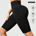 Short de Yoga taille haute sans couture pour femmes, tricoté, Slim, pour entraînement, course à pied, Leggings esthétiques linéaires, extensible, levage des hanches