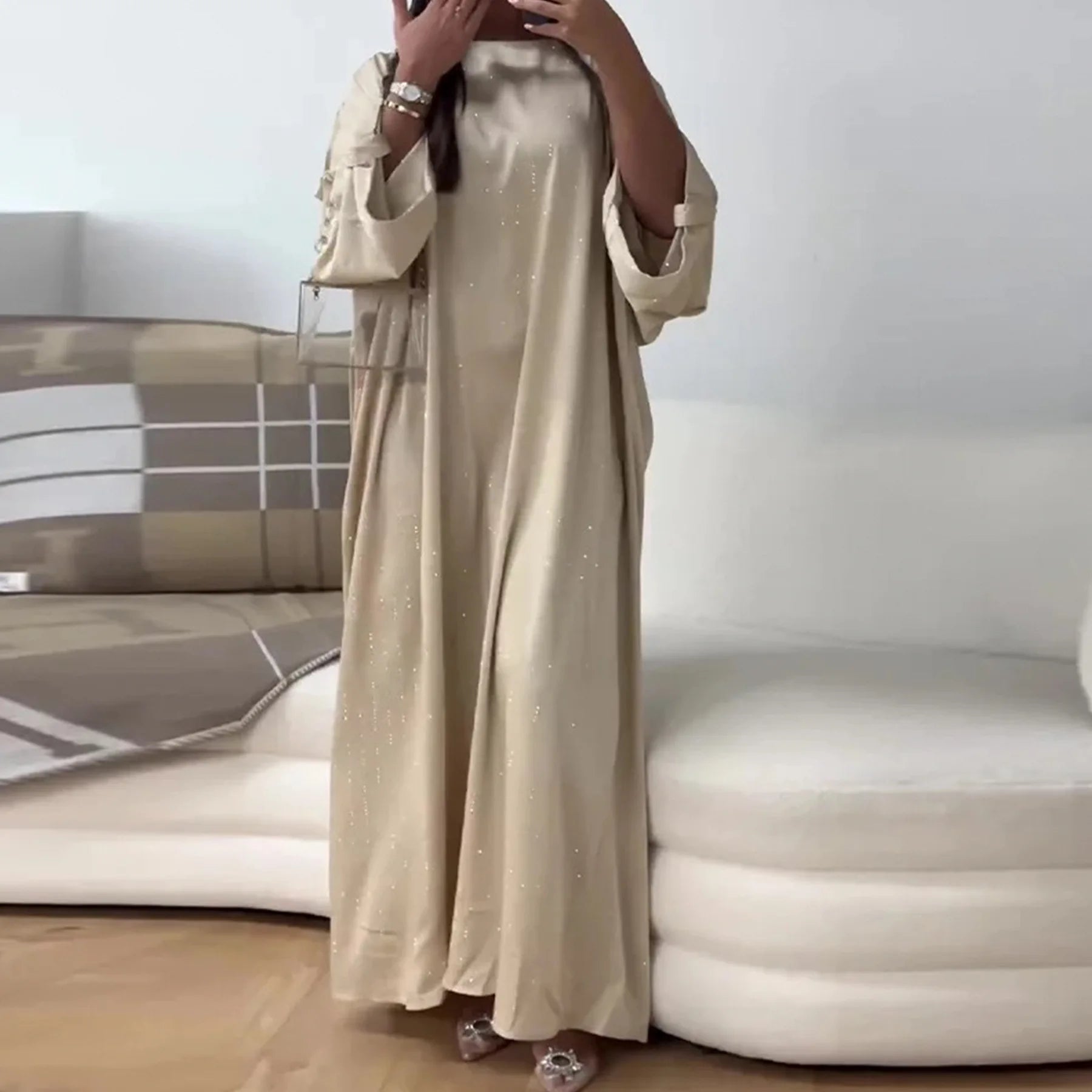 Robe Abaya de Luxe 2026 pour Femmes Musulmanes, Ramadan, Aïd, Arabie Saoudite, Vêtements de Fête Jalabiya, Turquie, Robe Longue Modeste Islamique