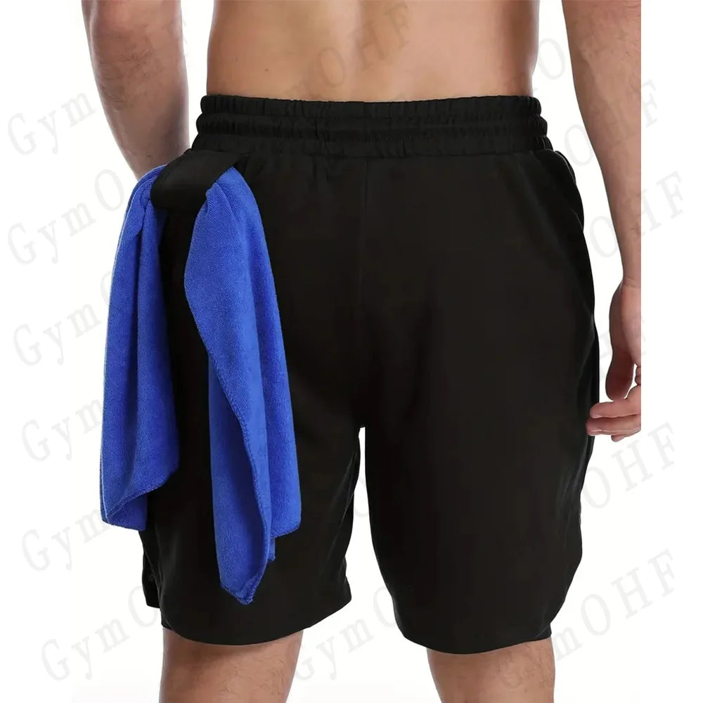 LONSDALE short de Fitness imprimé motif pour hommes Double couche 2 en 1 séchage rapide Fitness loisirs de plein air entraînement short de sport