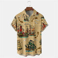Chemise Vintage à manches courtes pour hommes, haut décontracté, mode hawaïenne, vêtements d'été, ample, respirant, simple boutonnage, 2026