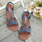 Femmes sandales été bohême Style sandales femmes fond souple talons bas chaussures femme antidérapant chaussures d'été Sandalias De Mujer