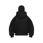 Cagoule pour hommes, sweat à capuche zippé, chaud et décontracté, avec masque facial à capuche, conception à fermeture éclair, veste de sport, activités de plein air, hiver