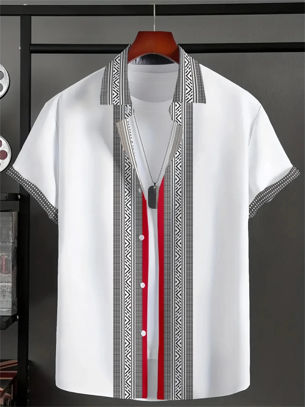 Chemise Simple pour hommes, imprimé en 3D, rétro, mode, sweat-shirt de plage à manches courtes, rue hawaïenne, vêtements pour hommes