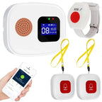 Tuya SOS WiFi sans fil soignant téléavertisseur système de bouton d'appel bouton d'alerte d'urgence pour personnes âgées Patient handicapé personnes âgées intérieur