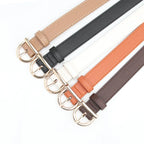 Ceinture femme mode boucle ardillon ceinture fine véritable luxe ceinture souple femmes avec pantalon Cargo jean ceinture coupe-vent ceinture en cuir PU