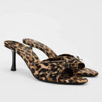 Sandales à talons hauts pour femmes, nouvelle marque de luxe, pantoufles polyvalentes, simples et fines, été 2026