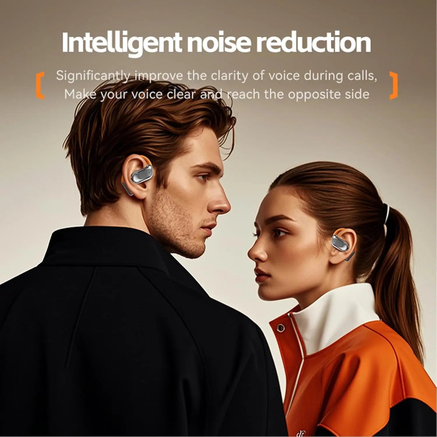 EARDECO TWS – écouteurs sans fil à clipser, oreillettes Bluetooth, son stéréo, casques Bluetooth sans fil avec microphone, son Hifi