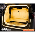 Bande lumineuse à flux dynamique pour coffre de voiture, 400cm, marche/arrêt automatique, lampe de balayage, bande lumineuse Flexible et étanche, Installation cachée