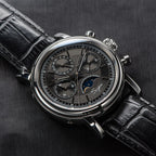 Sugess – montre-bracelet pour hommes, ST1908, mouvement à col de cygne, chronographe mécanique, véritable calendrier de phase de lune, cuir Vintage, nouveau 2026