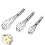 Fouet à œufs en acier inoxydable, 6/8/10/12 pouces, mélangeur à main en fil de ballon pour la cuisson, crème de cuisson, beurre, pâte à lait, gadgets de cuisine