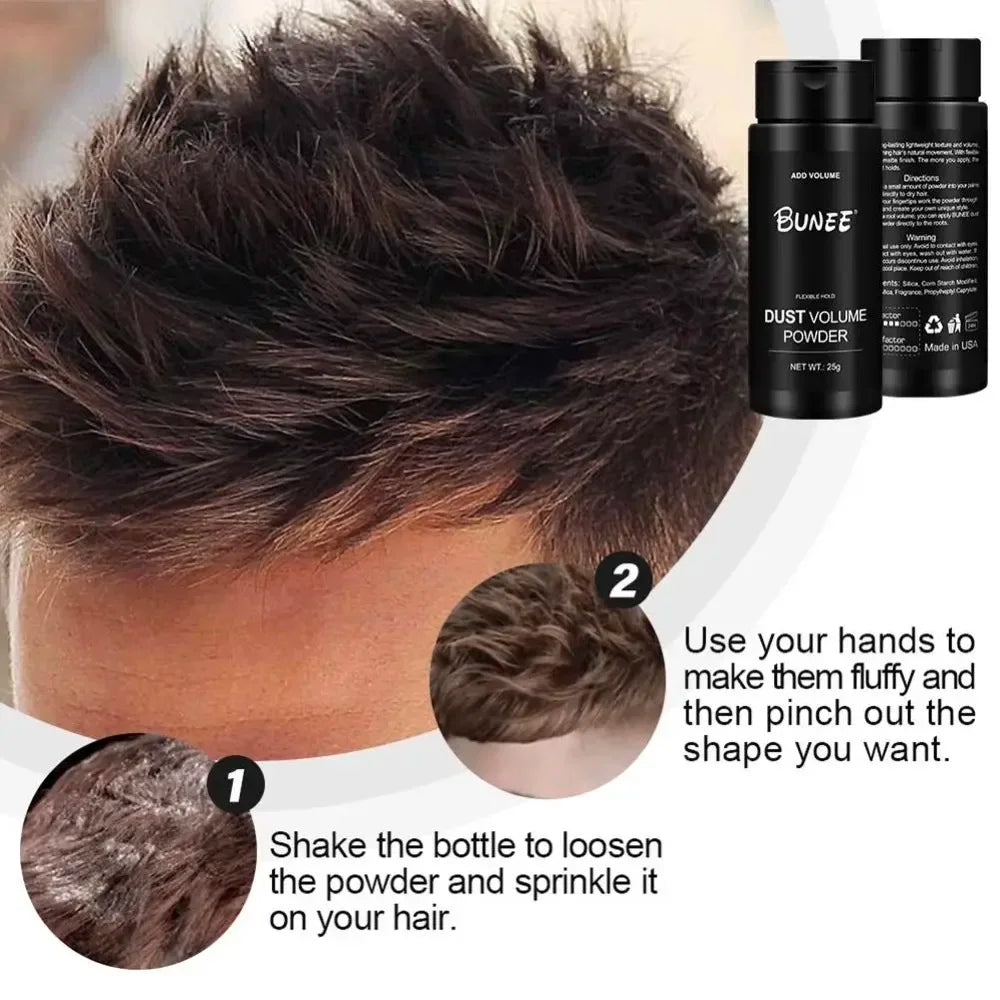 Poudre coiffante volumisante – Contrôle de l'huile, réglage rapide, adaptée au bricolage, tenue longue durée pour hommes et femmes, certifiée, non irritante