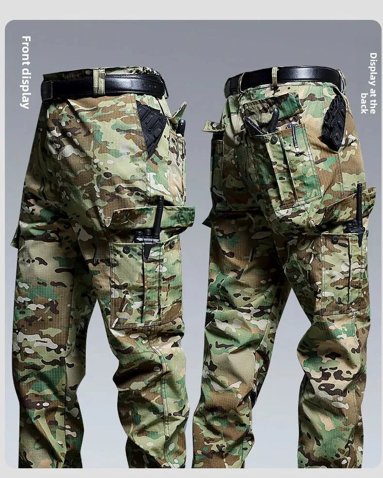 Pantalon de travail tactique résistant à l'eau pour hommes, poches multiples, Fans militaires d'extérieur, pantalons décontractés, Style américain printemps automne