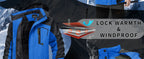 TACVASEN vestes de Ski d'hiver pour hommes manteaux polaires imperméables veste de Snowboard thermique isolée Parka imperméable avec capuche Parka homme